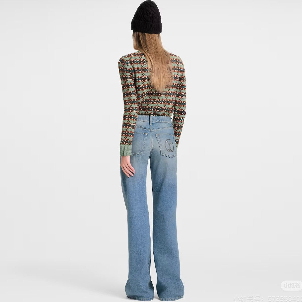Louis Vuitton Signature Sequin Slim Fit Jeans #334460