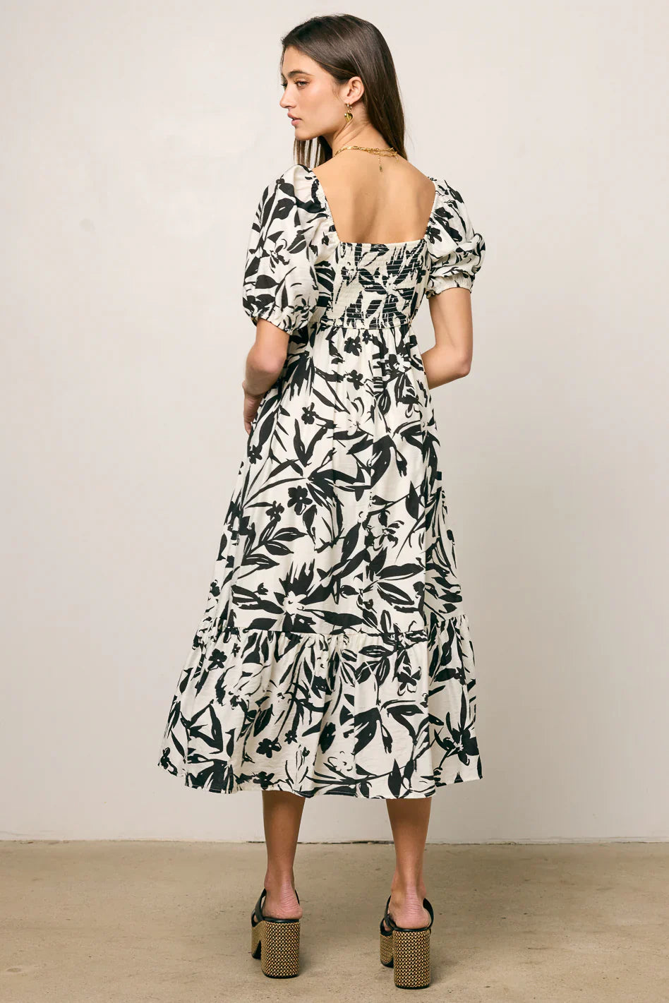 Dorris Pleated Midi Dress