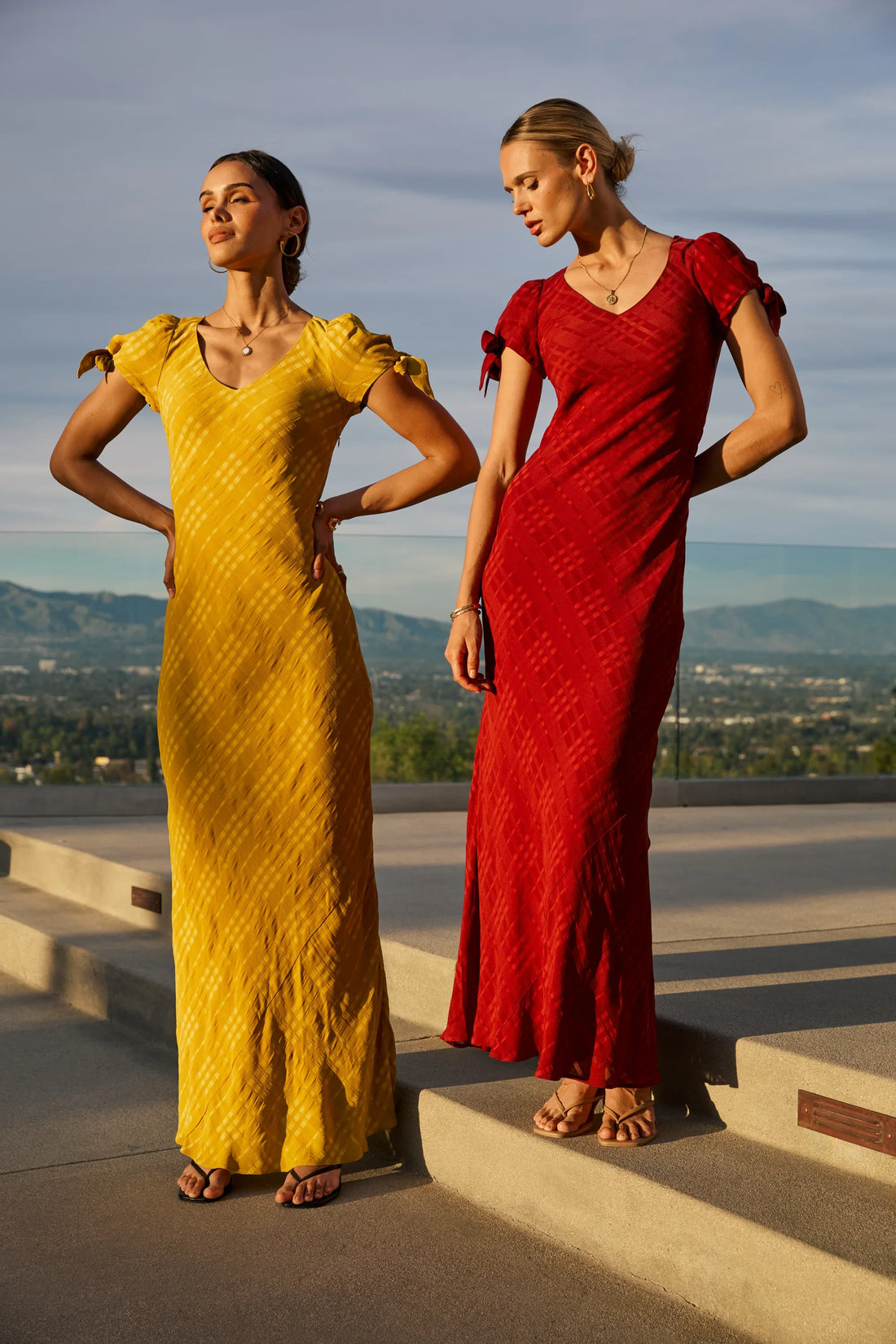 Kimmie Maxi Dress in Chartreuse