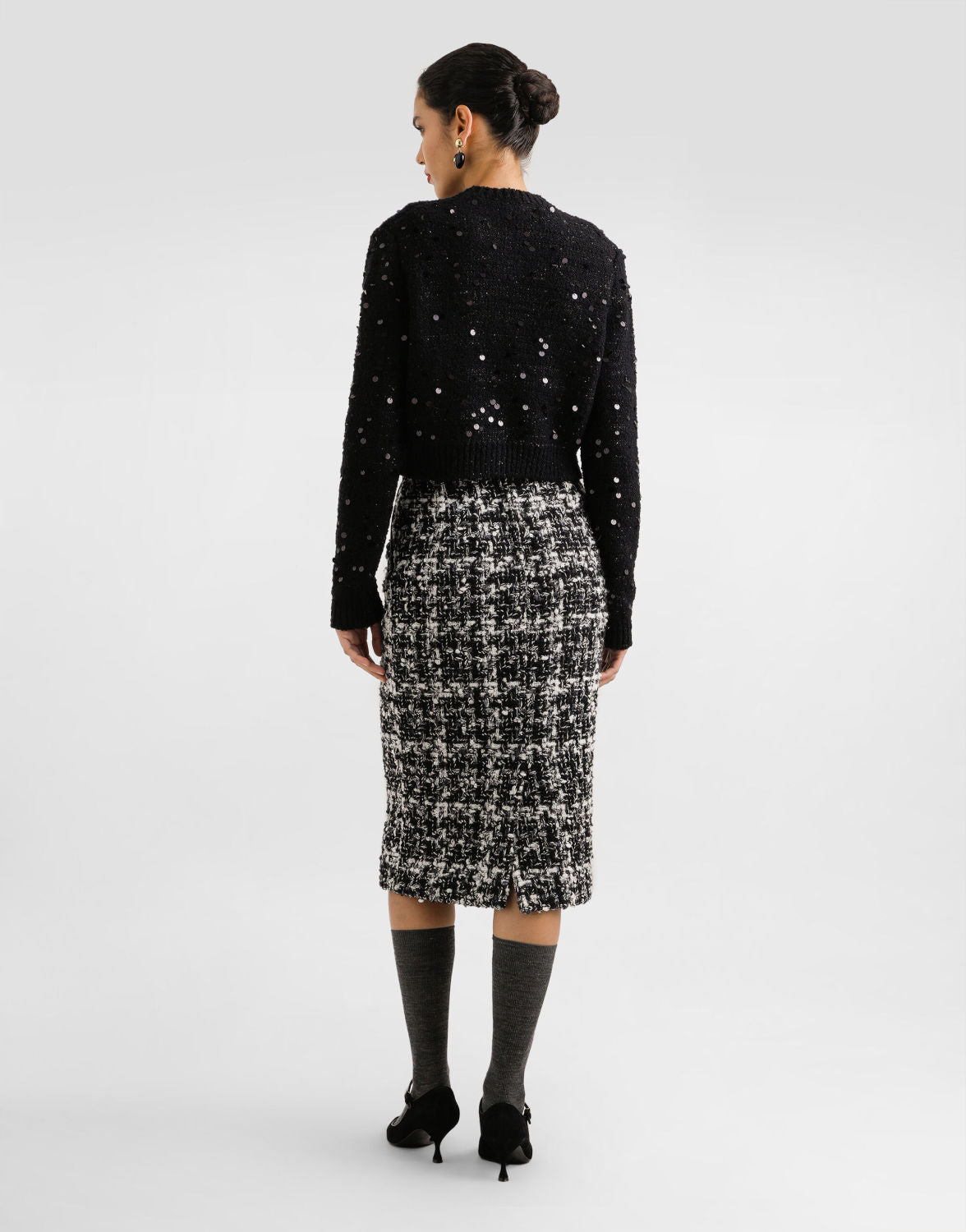 Dolce Gabbana Women's Wool blend Cardigan in Black #333095