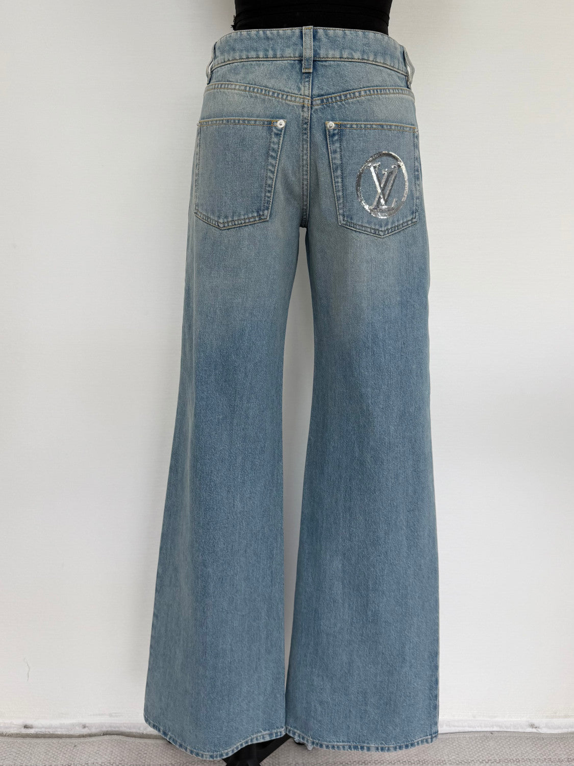 Louis Vuitton Signature Sequin Slim Fit Jeans #334460