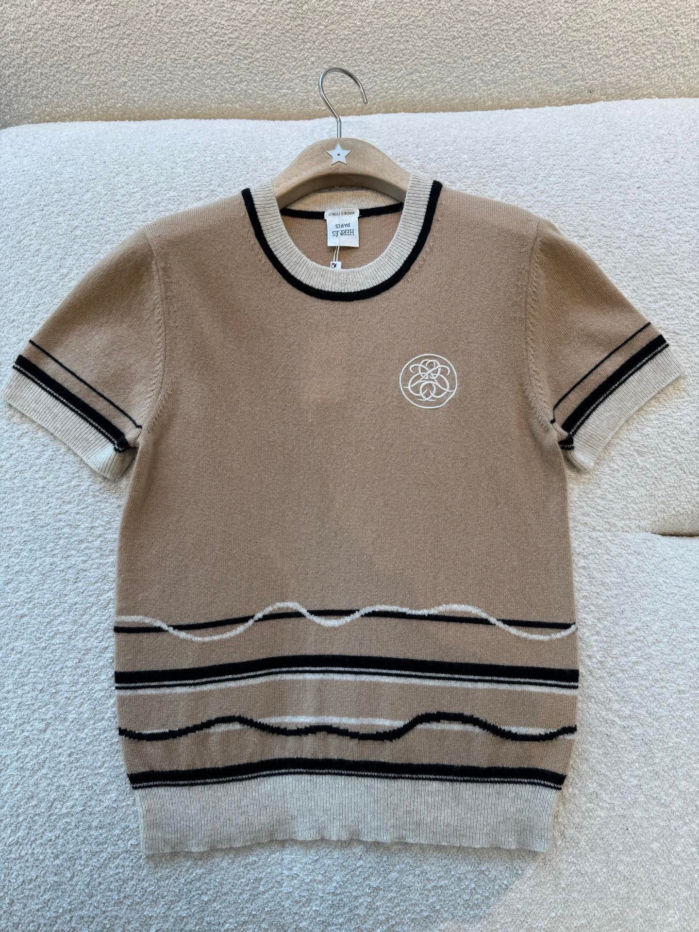 Herm¨¨s Ex-Libris short-sleeve sweater #377273
