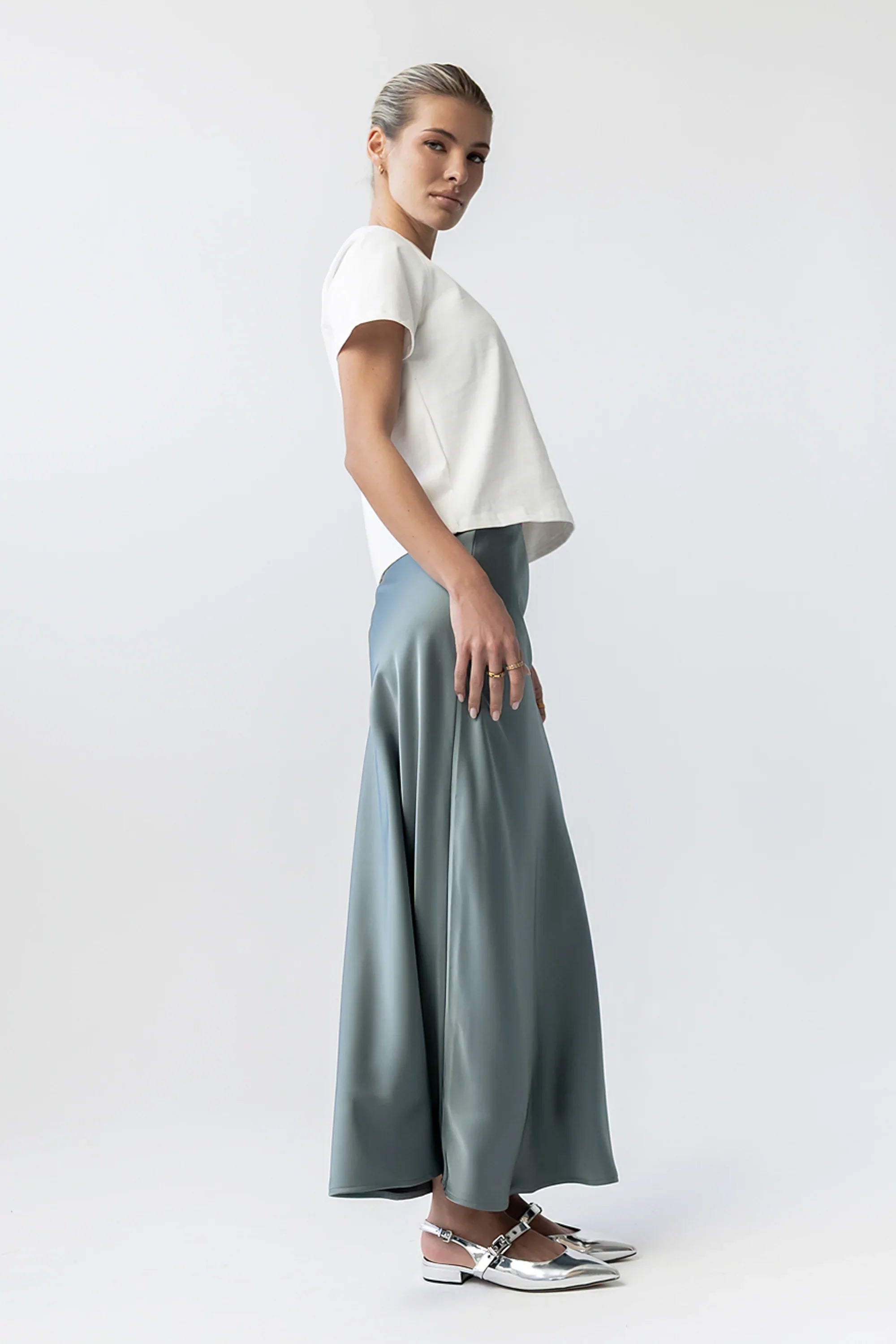 Judy Tee in White