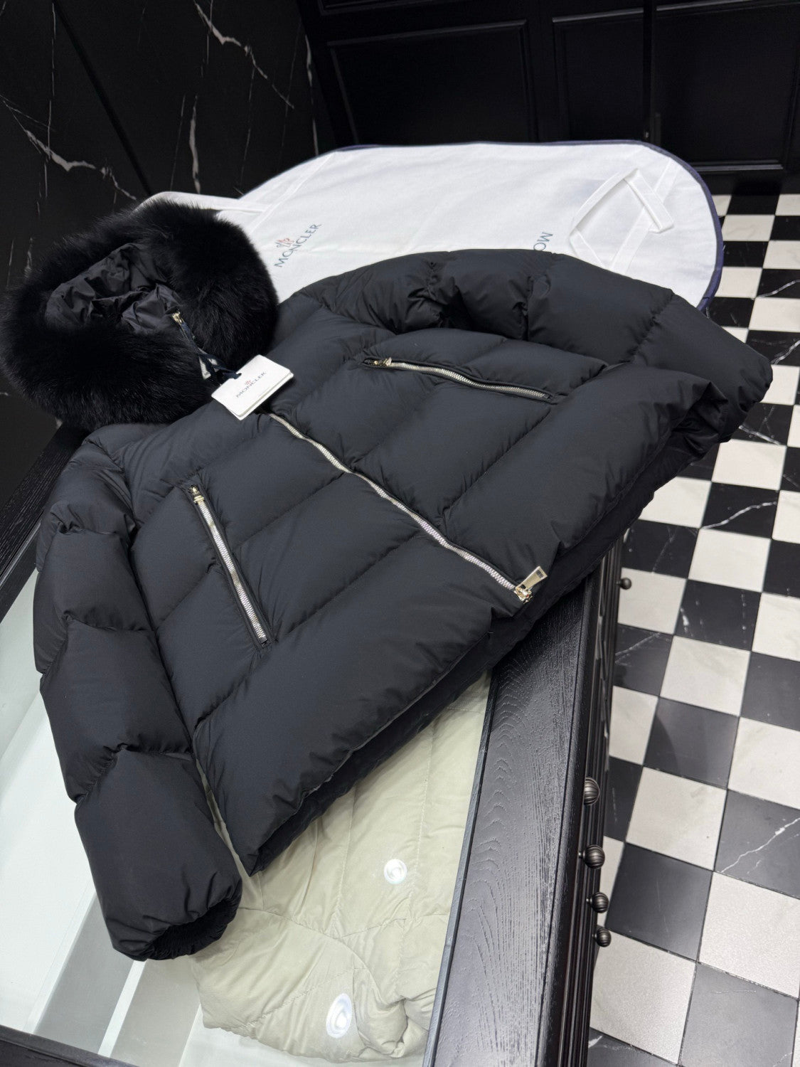 Moncler Laichefur Women's Hooded Short Down Jacket #336080