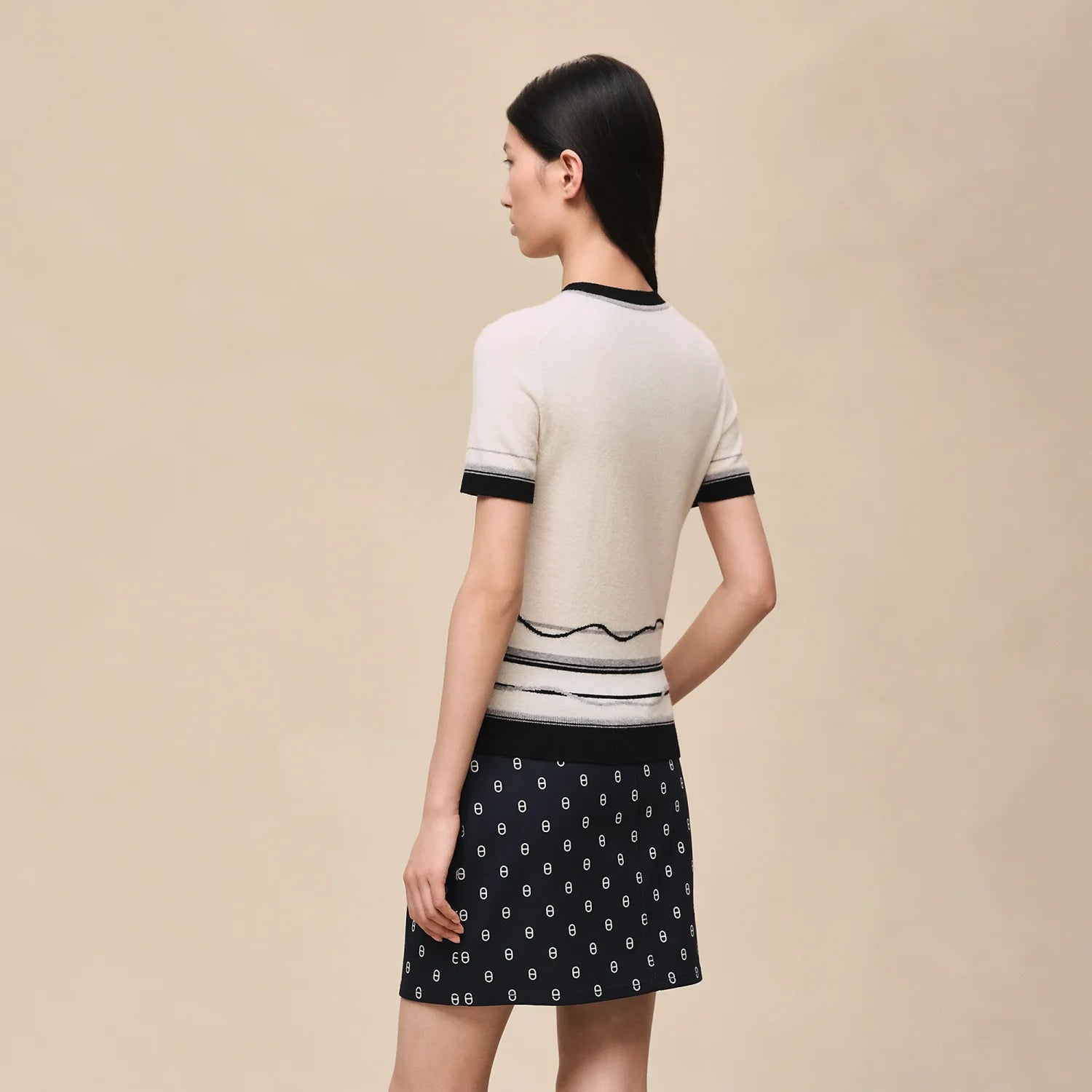 Herm¨¨s Ex-Libris short-sleeve sweater #377273