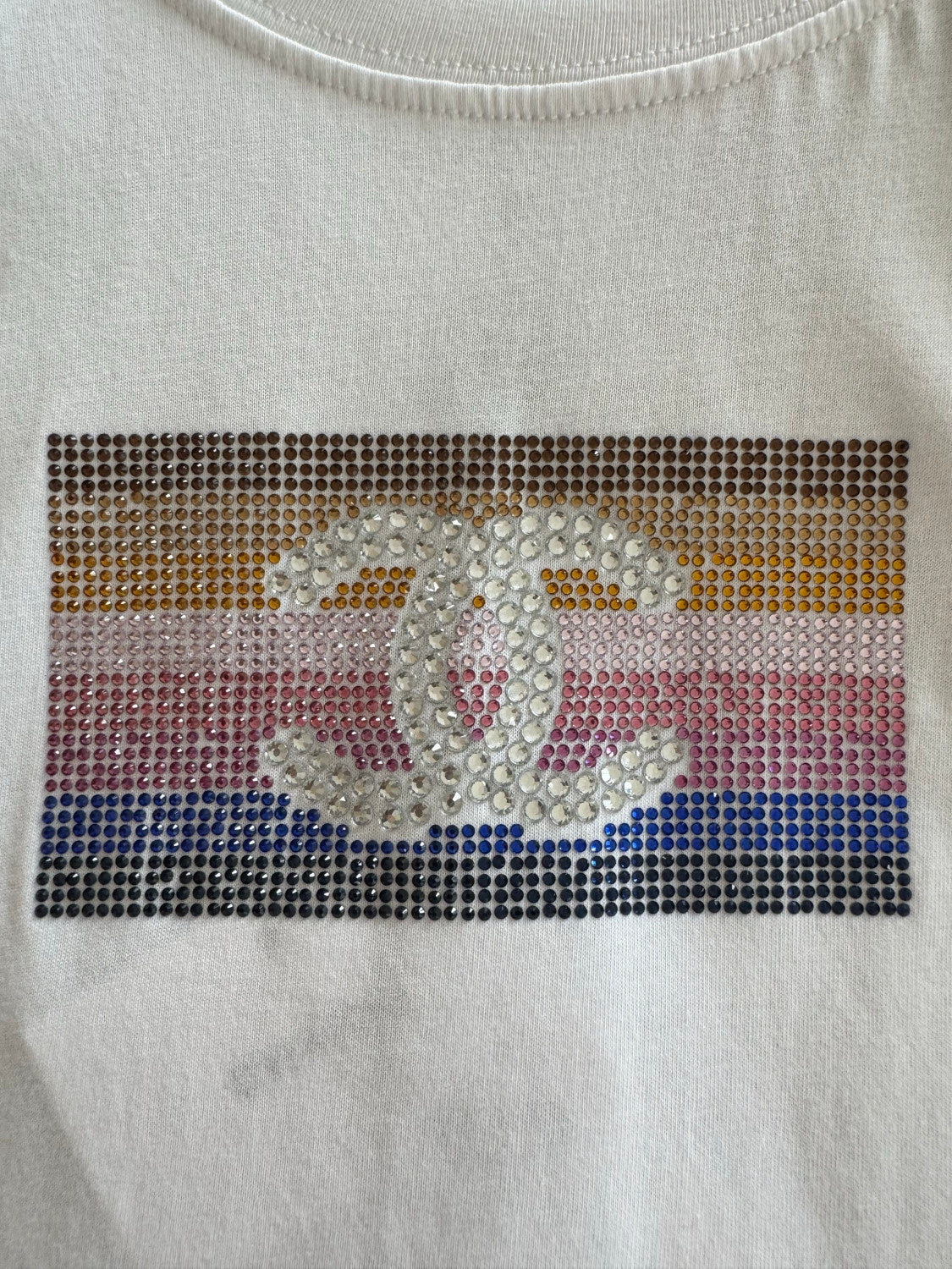 Chanel  White Multi Sequin T-Shirt #376942