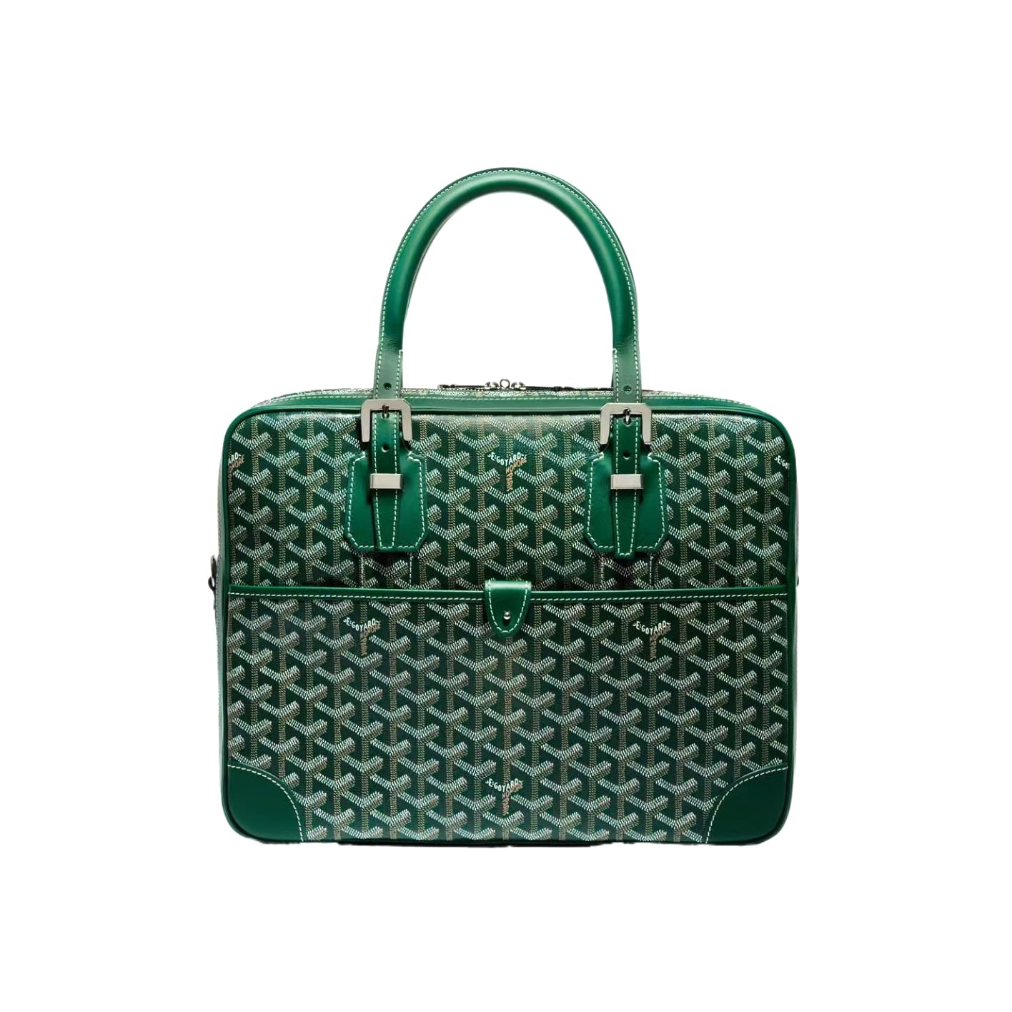 Goyard Men's & Women's Fashion Classic Distressed Full Print Zipper Closure Leather Handle Briefcase Tote Bag Bags #79434