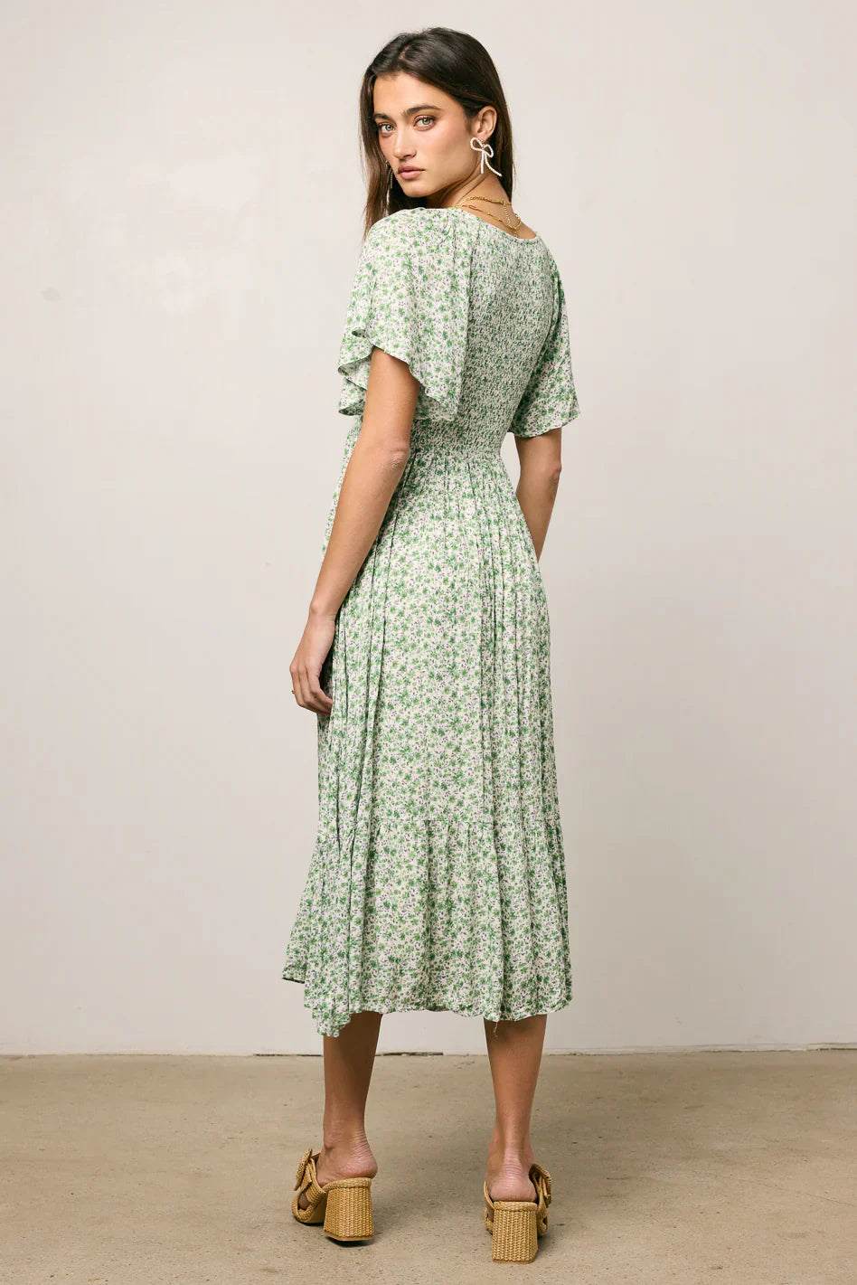 Lily Smocked Midi Dress
