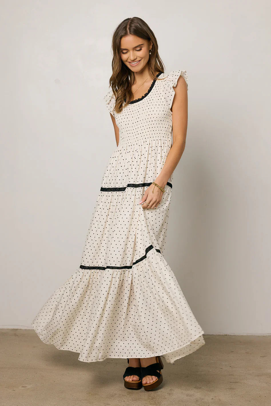 Faraday Polka Dot Maxi Dress