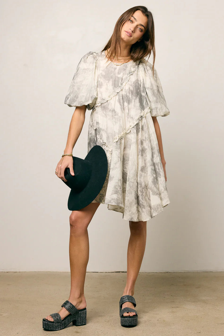 Kellie Abstract Babydoll Dress