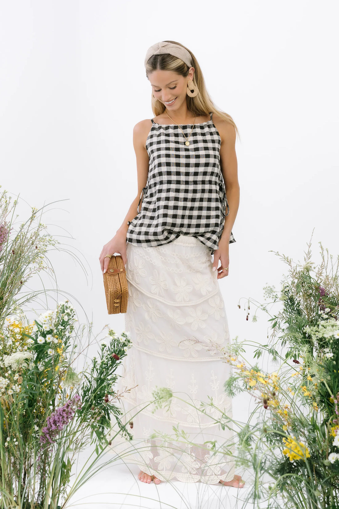 Lily Gingham Tank Top