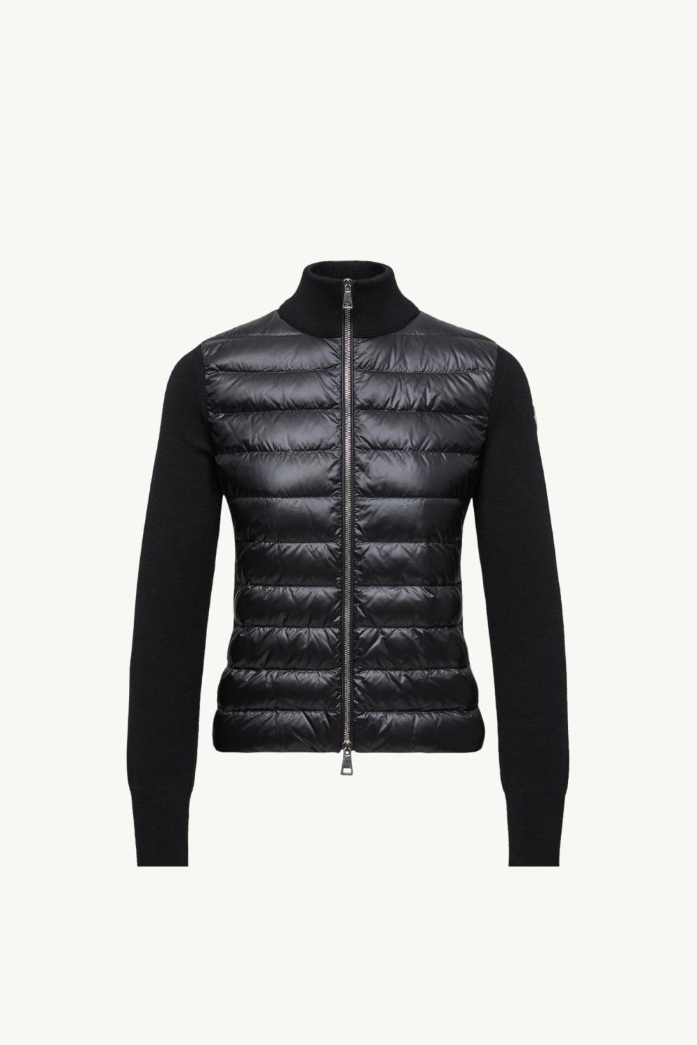 Moncler Cardigan Women's Ski Solid Color Snow Mountain Stand Collar Wool Goose Down Down Jacket#333081