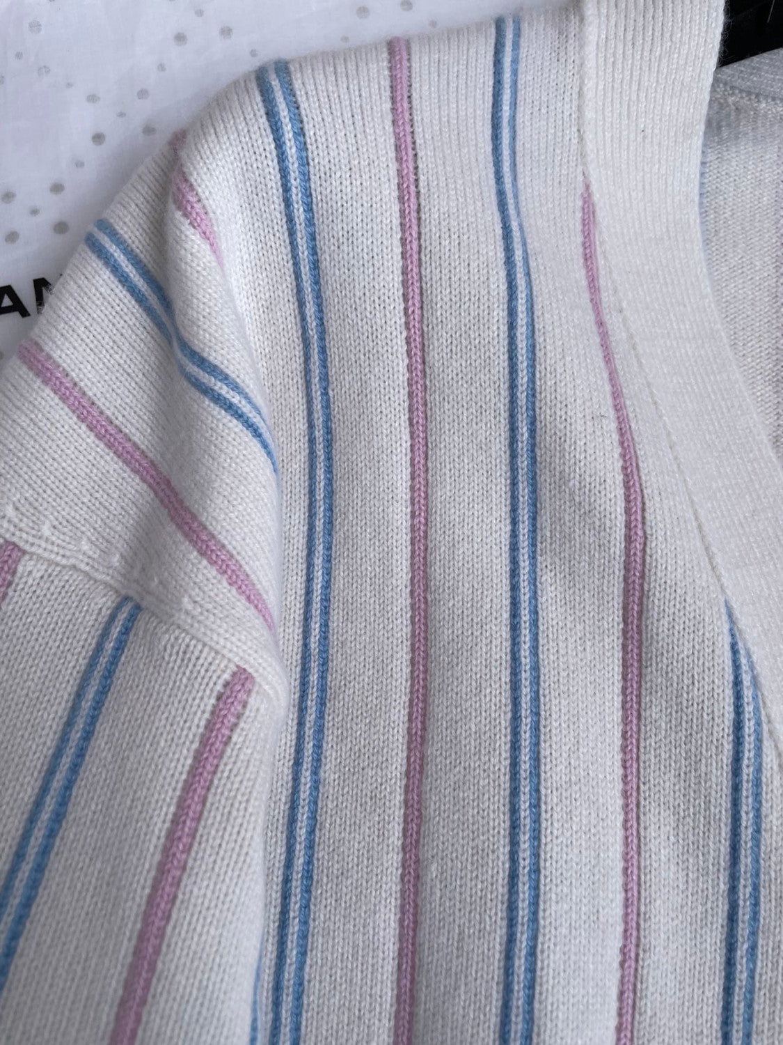 Chanel Striped Cashmere Cardigan #335941