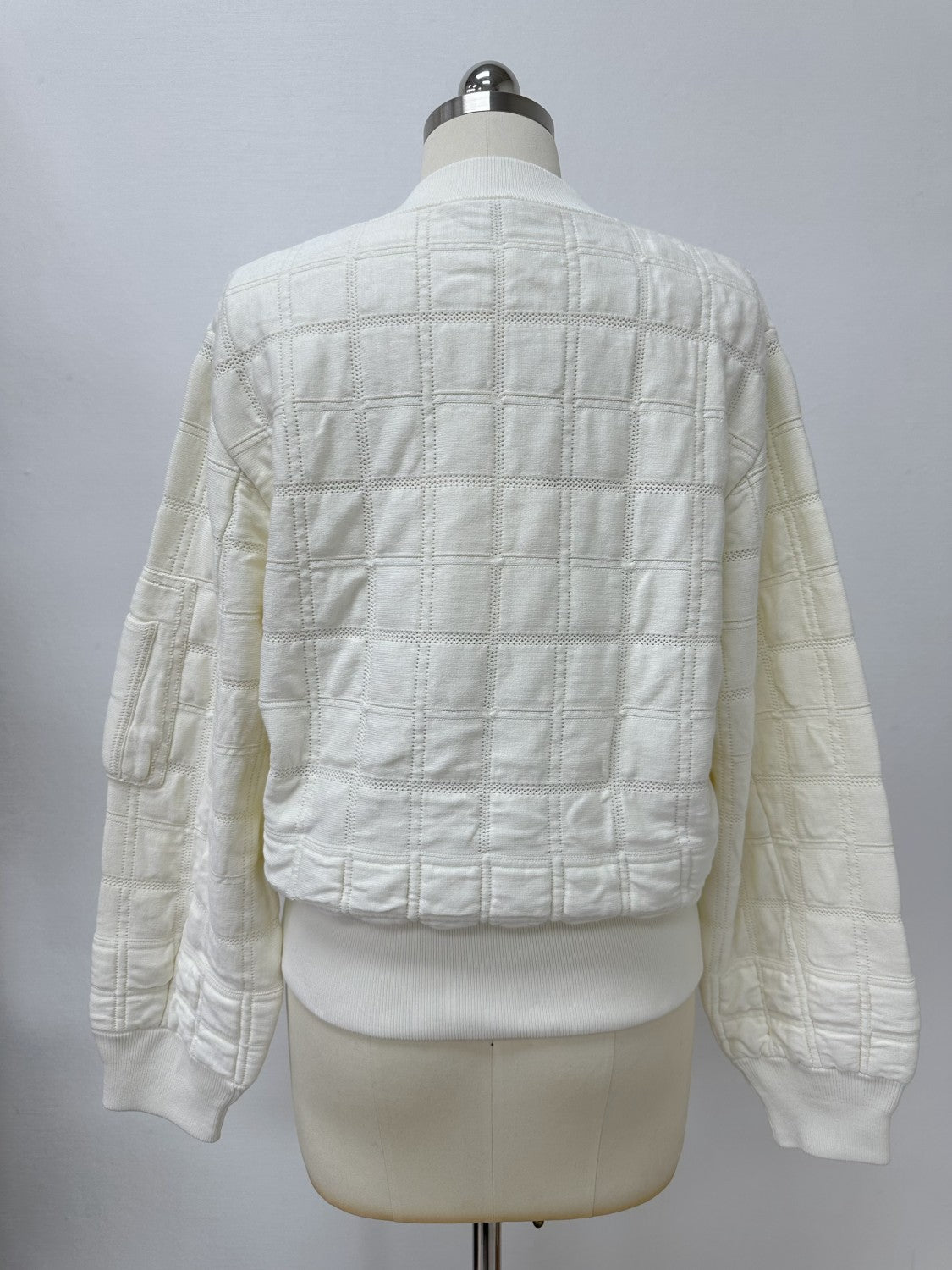 Chanel Women's Waist-Defining Zipper Long-Sleeve Jacket Checkered Solid-Color Fall/Winter Coat Ngvp #331924