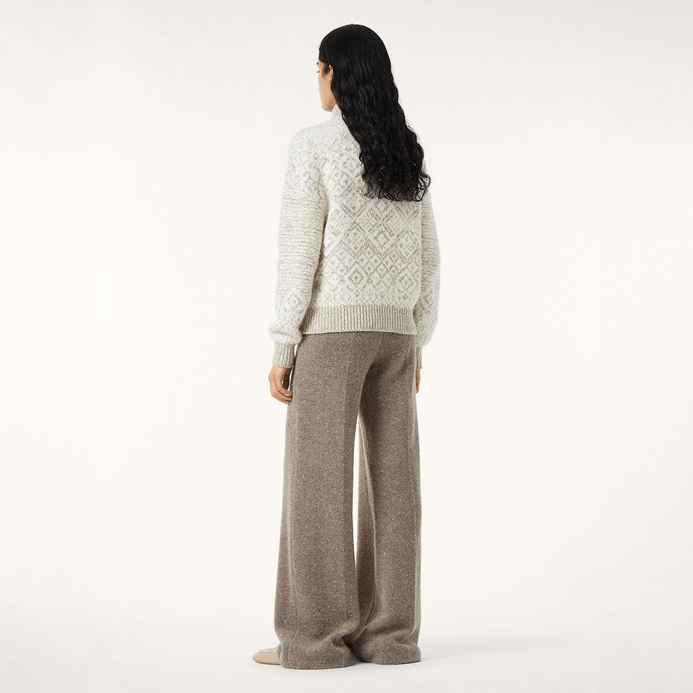 Loro Piana Paroo Bomber Sweater Cashmere White Beige#335464
