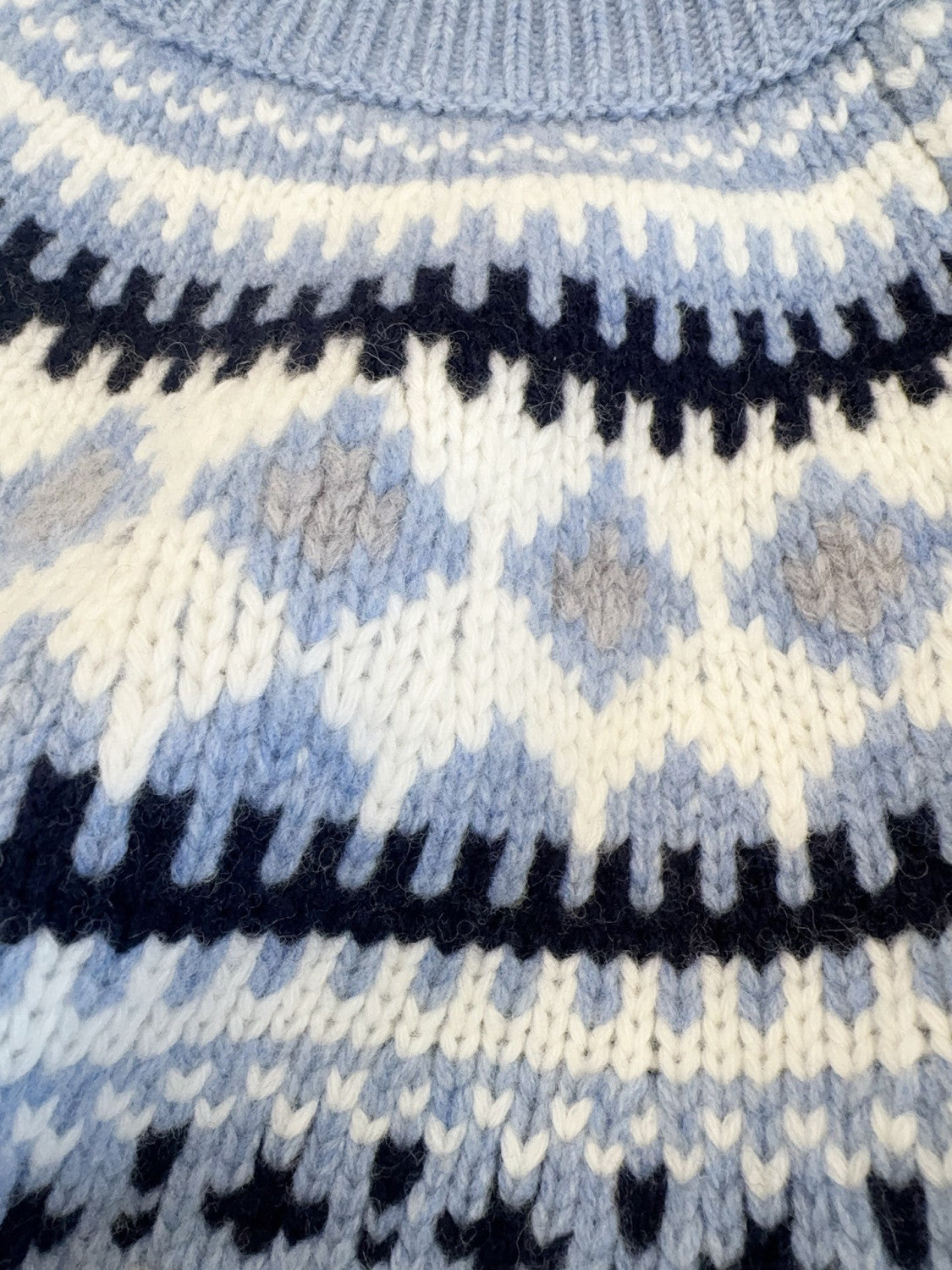 MiuMiu Wool Crochet Crew Neck Pullover Sweater #332159
