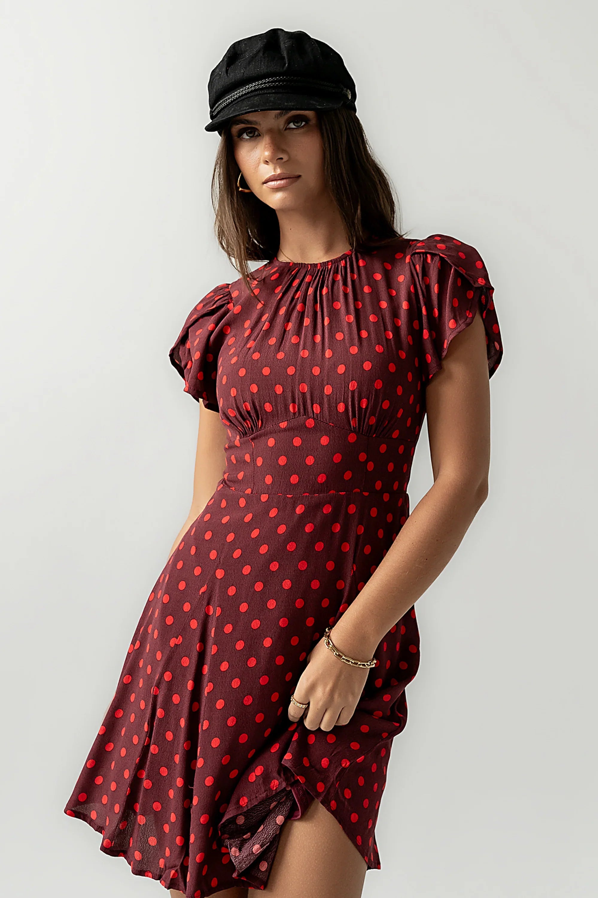 Brandy Polka Dot Mini Dress