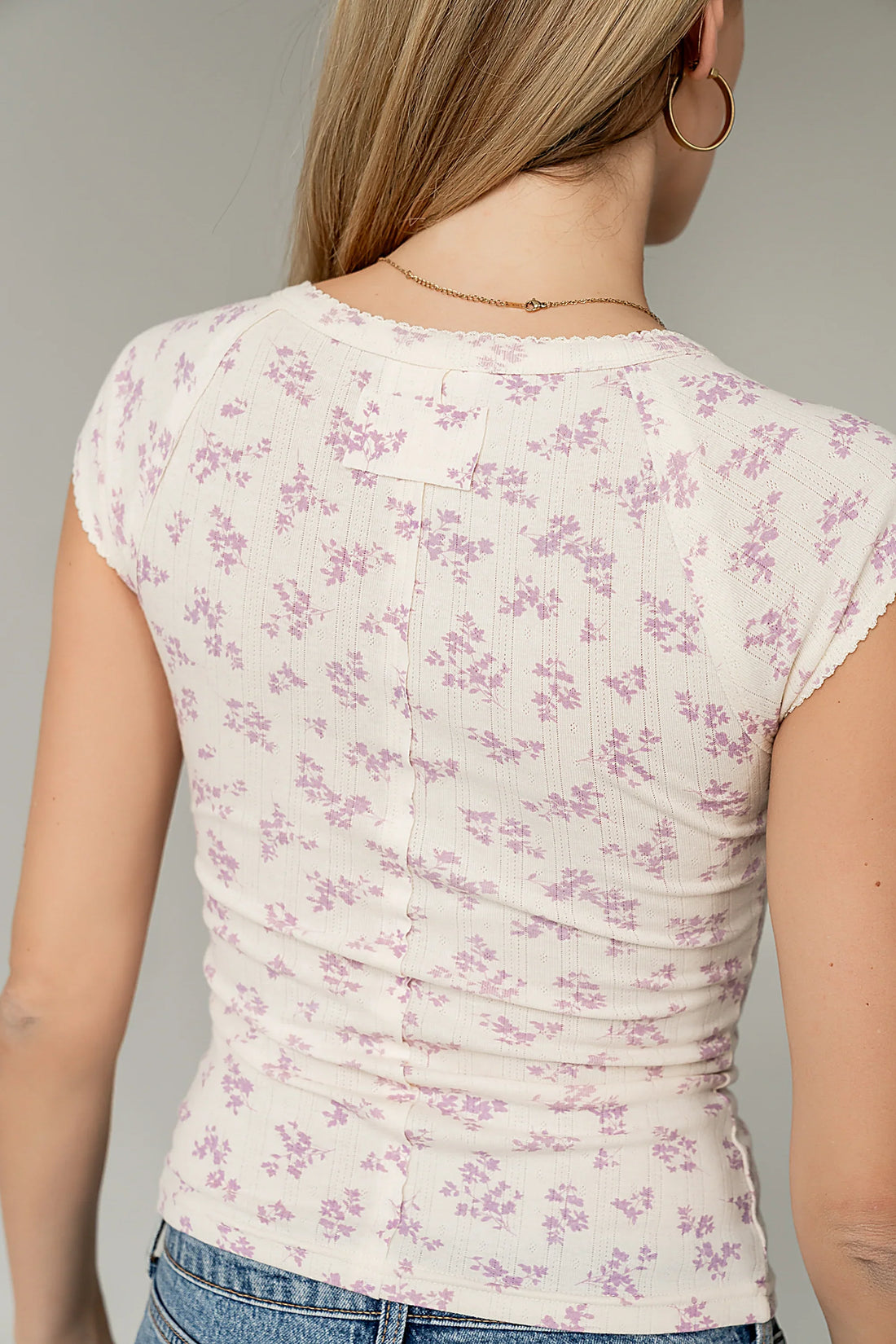 Jaynie Floral Top in Purple
