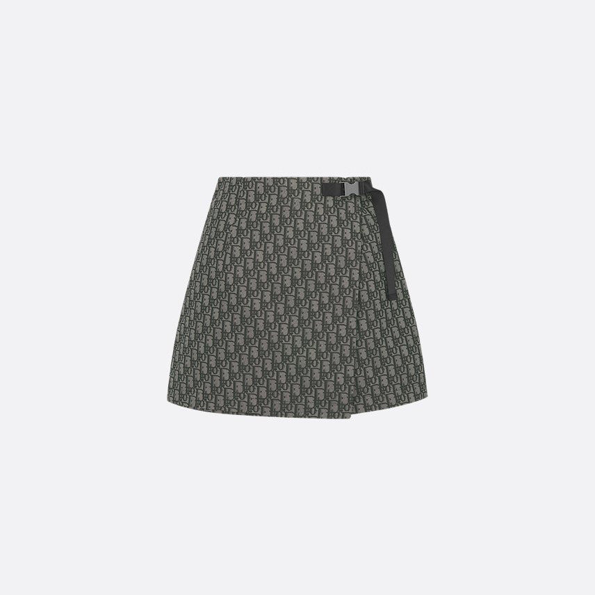 Dior Women's Spring/Fall Fashion Casual Hooded Zipper Jacket with Oblique Print Jacquard Casual Skirt Skirt Set #78938