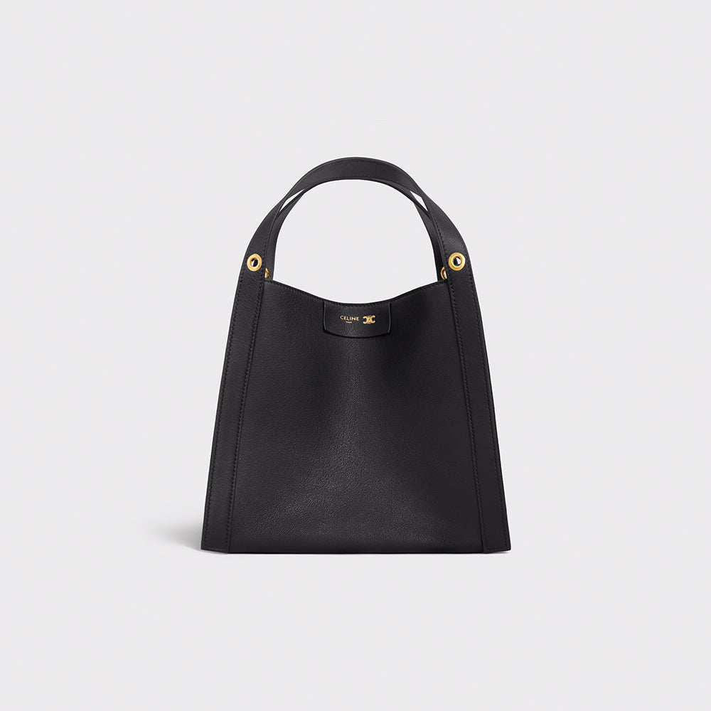 Celine Small Cube Bag in Triomphe Canvas and Natural Calfskin #377768