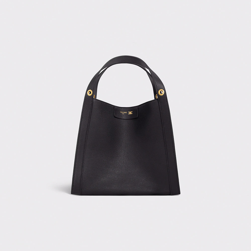 Celine Small Cube Bag in Triomphe Canvas and Natural Calfskin #377768