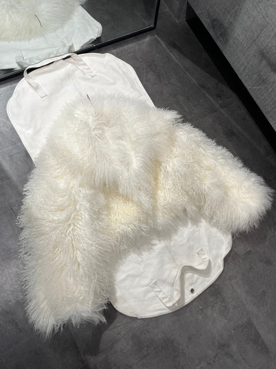 Beach Sheepskin Solid Color Fluffy Casual Long-Sleeved Fur #171746