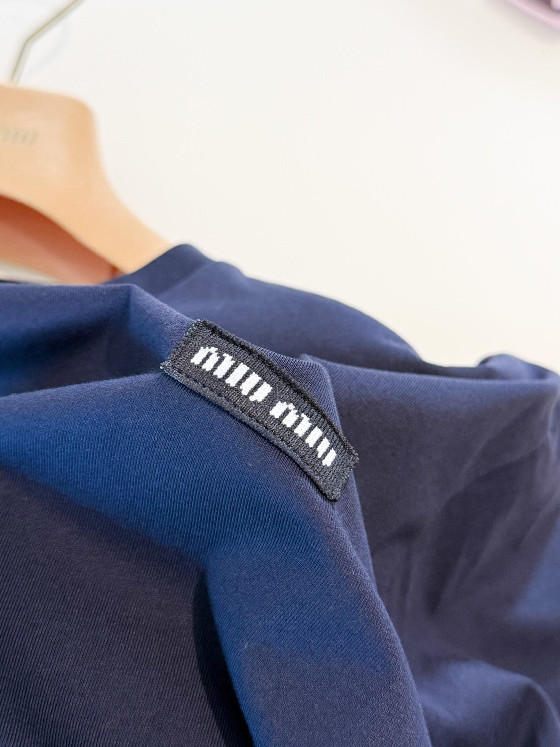 MiuMiu Women's Spring/autumn Fashion Casual Two Piece Color Block Round Neck Striped Long Sleeve Plain Knit T-Shirt #78389