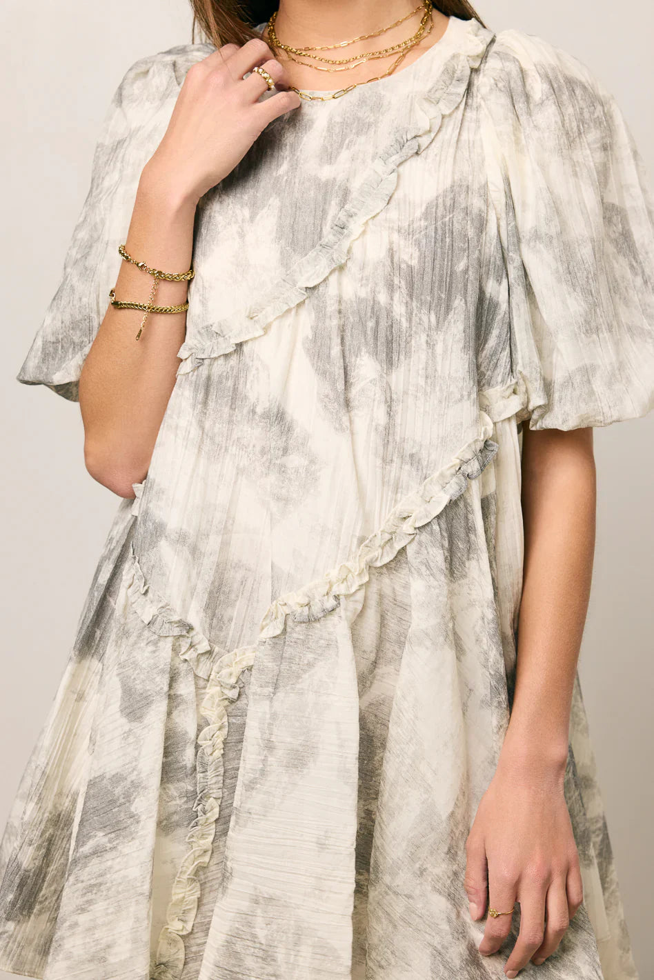 Kellie Abstract Babydoll Dress