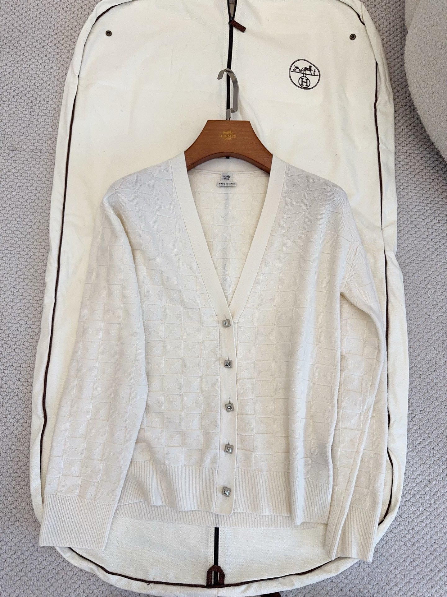 Hermes Medor Long-sleeve Cardigan #335909