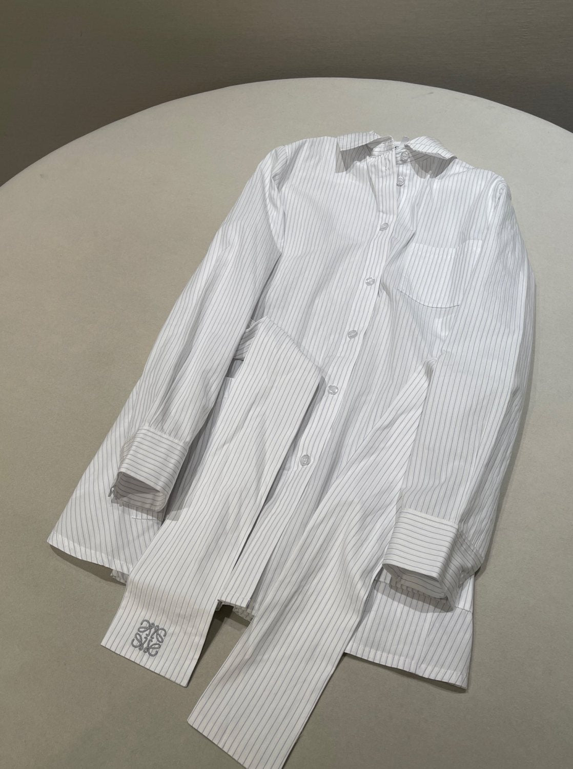 Loewe Belted Blouse in Cotton #315560