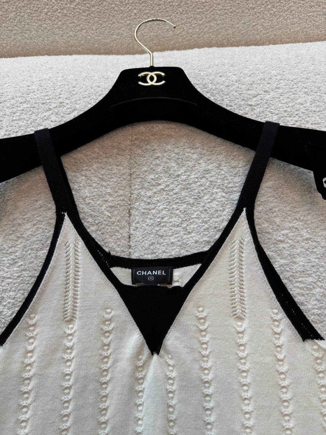 Chanel Wool Knitted Suspender Belt #377393