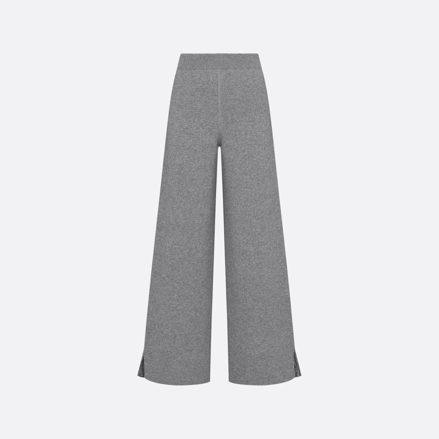 Dior Women's Fall/Winter Fashion Casual Reversible Cardigan with Zipper Oblique Print Wool Knit Cardigan With Elastic Waistband Solid Color Oblique Print Bell Bottom Pants Wide Leg Pants Suit Set #79342