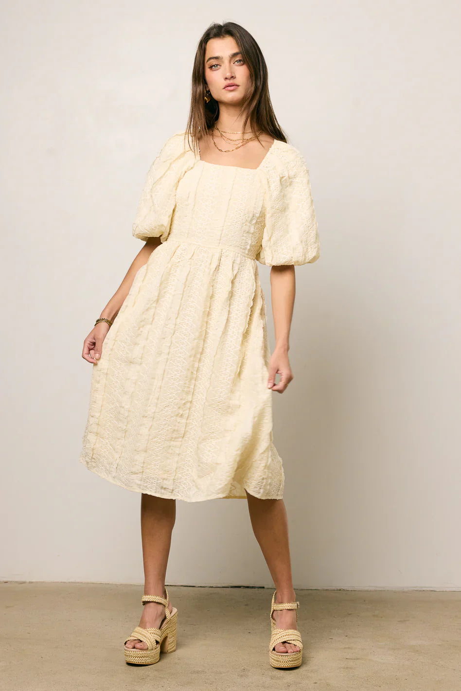 Gillie Textured Mini Dress