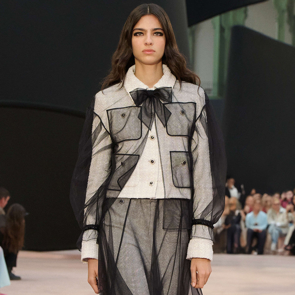 Chanel 25K Fall/Winter Tweed Long-sleeve Single breasted Jacket #333463
