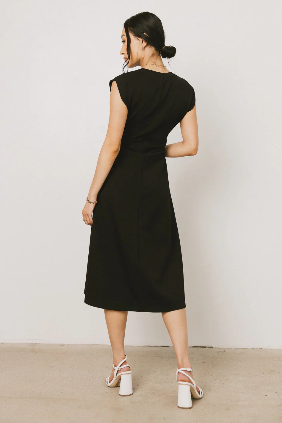 Kyra Midi Dress in Black