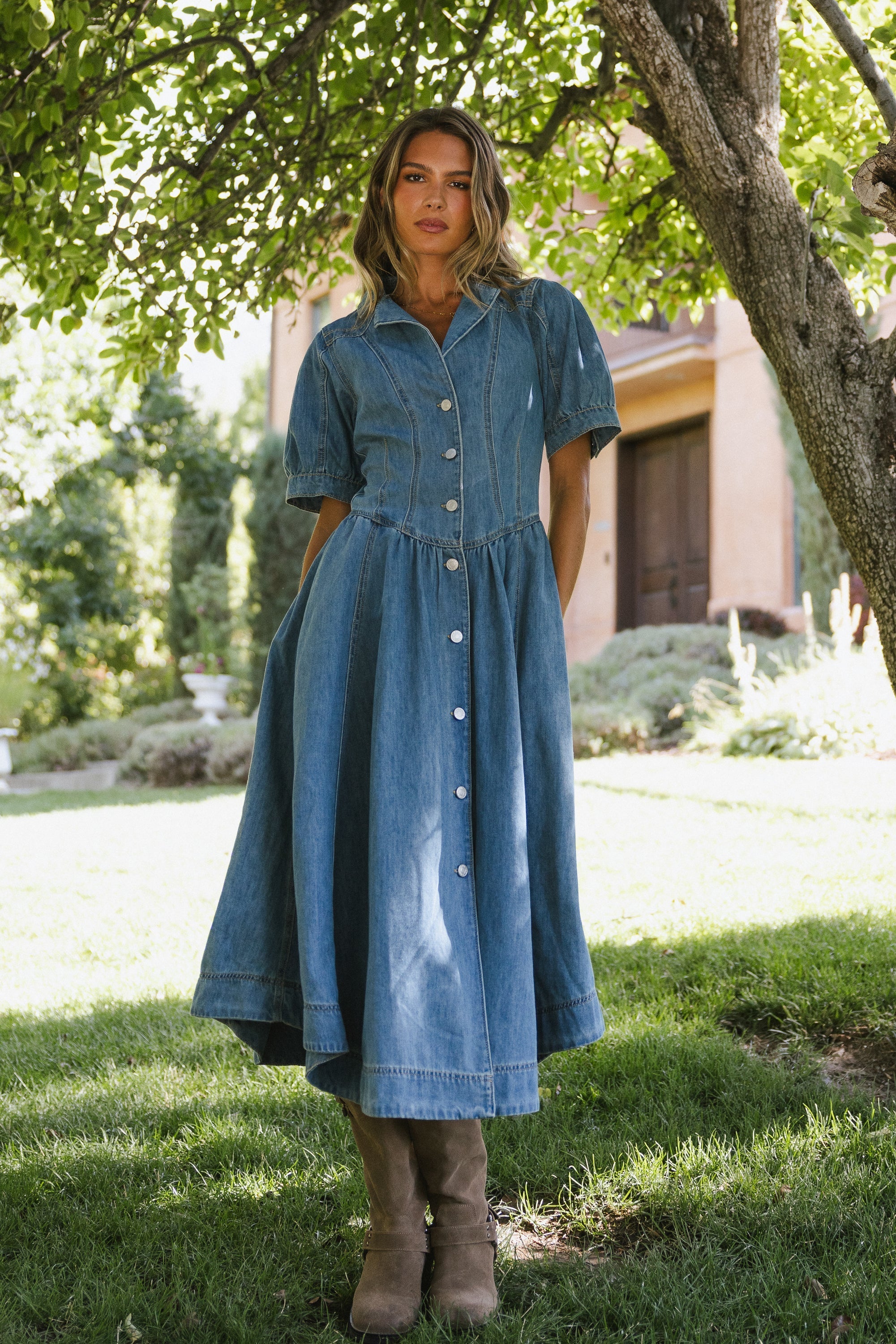 Mylie Denim Maxi Dress