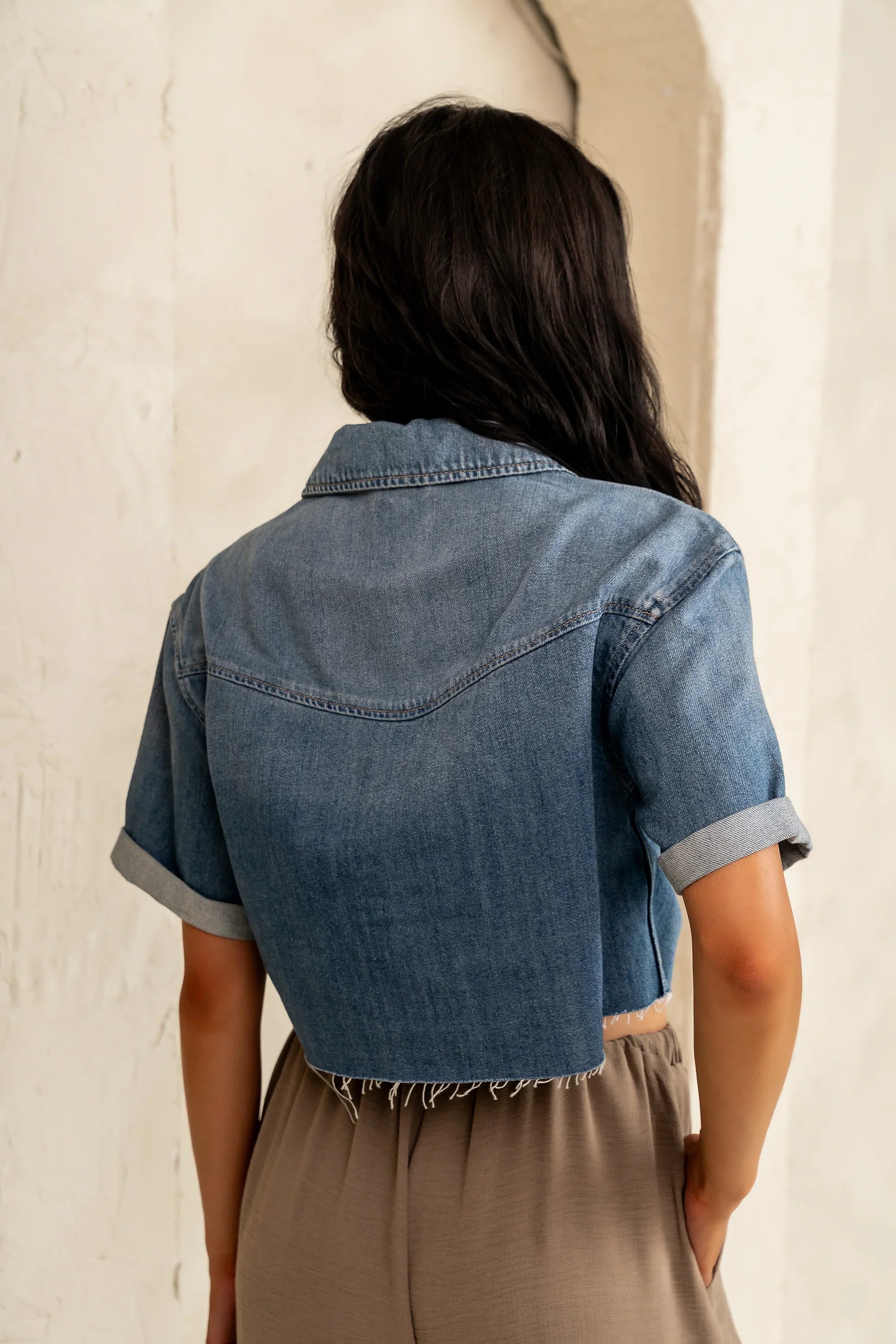 Nina Denim Button Up