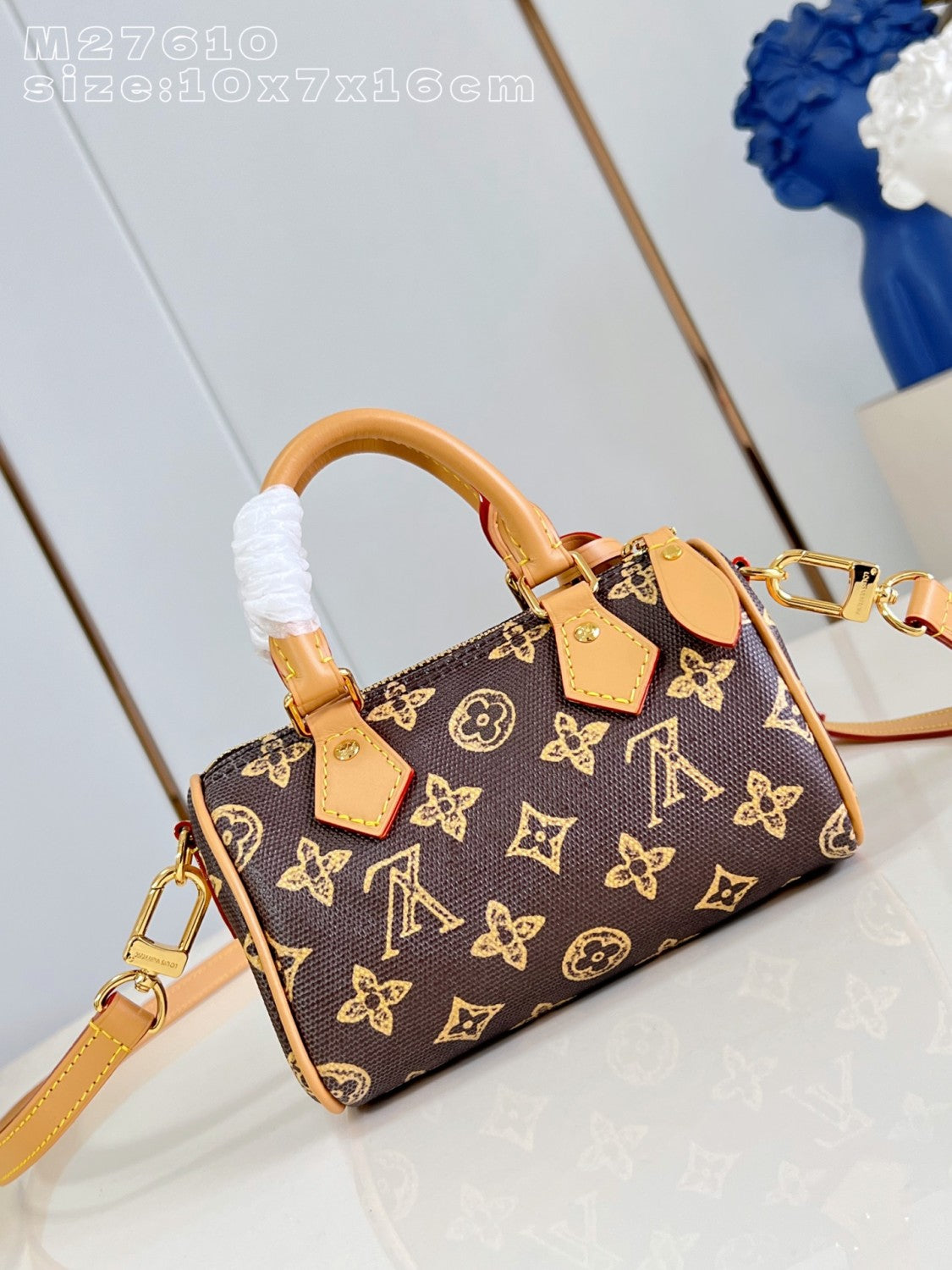 LOUIS VUITTON Nano Speedy Monogram Canvas Bags M27610 #377234