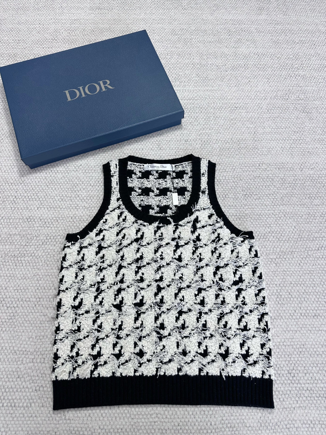 Dior Top -quality Version Houndstooth Two-piece Cardigan #307250