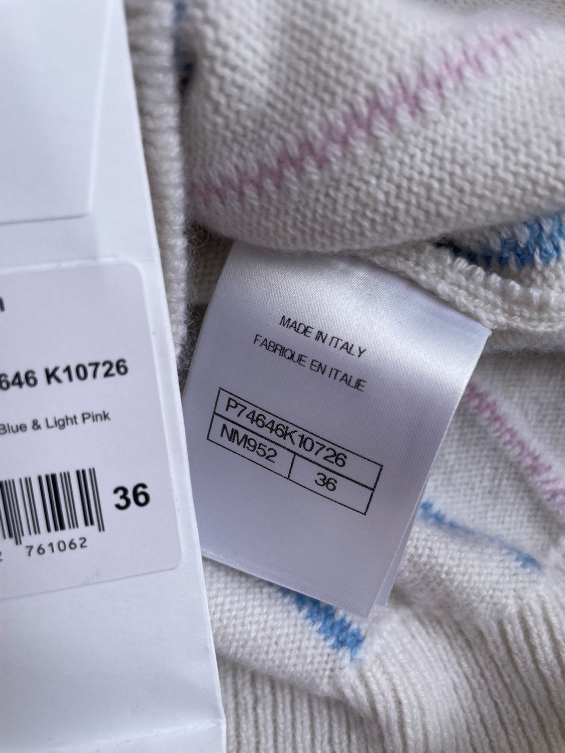 Chanel Striped Cashmere Cardigan #335941