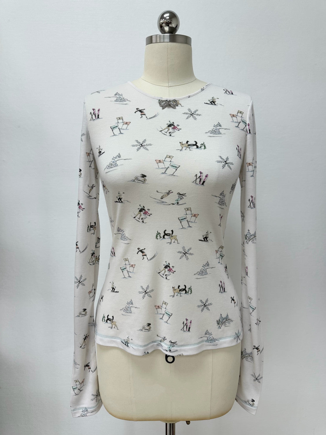 Chanel 25N Ski Crew Neck Bottoming Shirt #333932