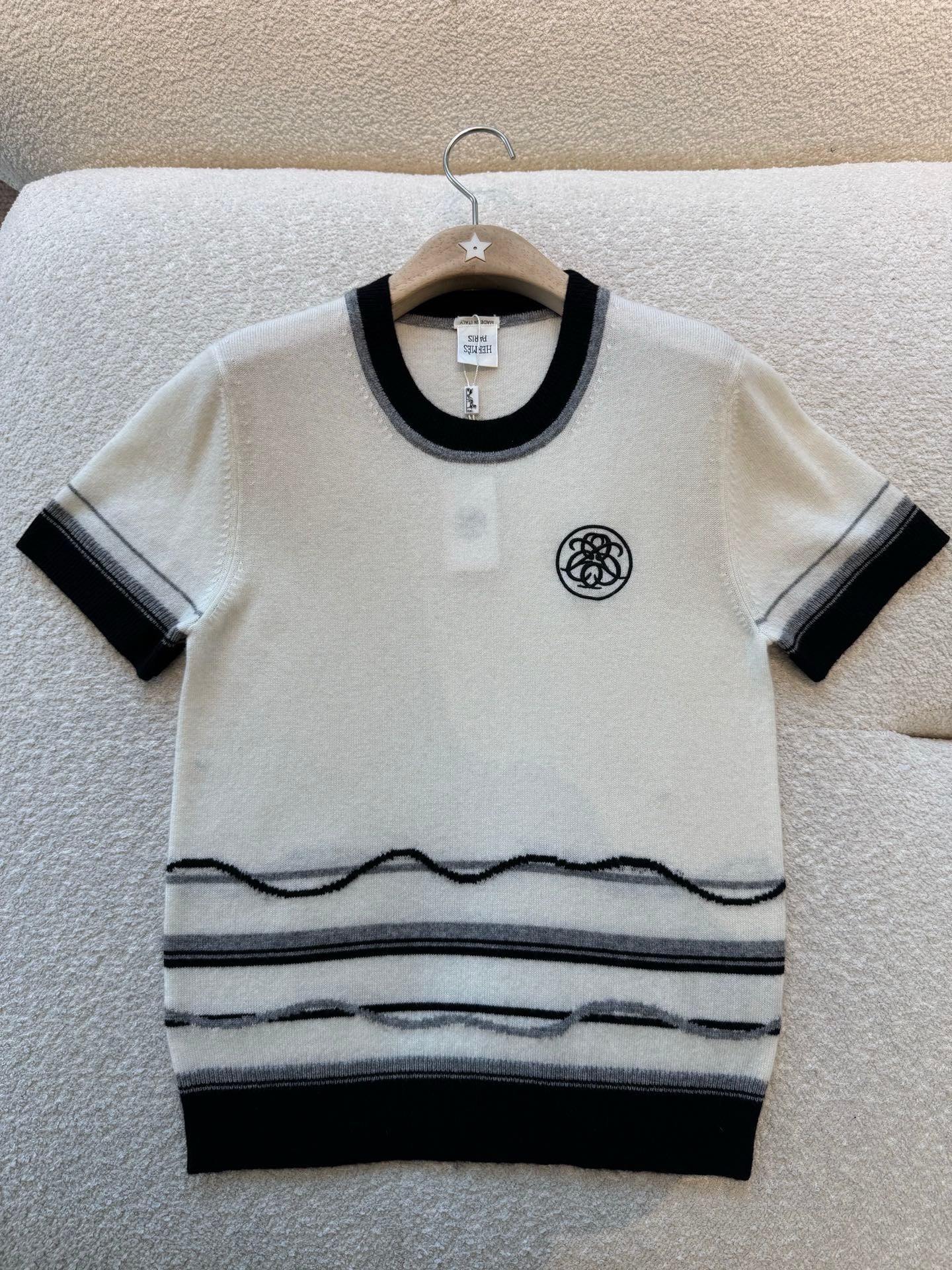 Herm¨¨s Ex-Libris short-sleeve sweater #377273