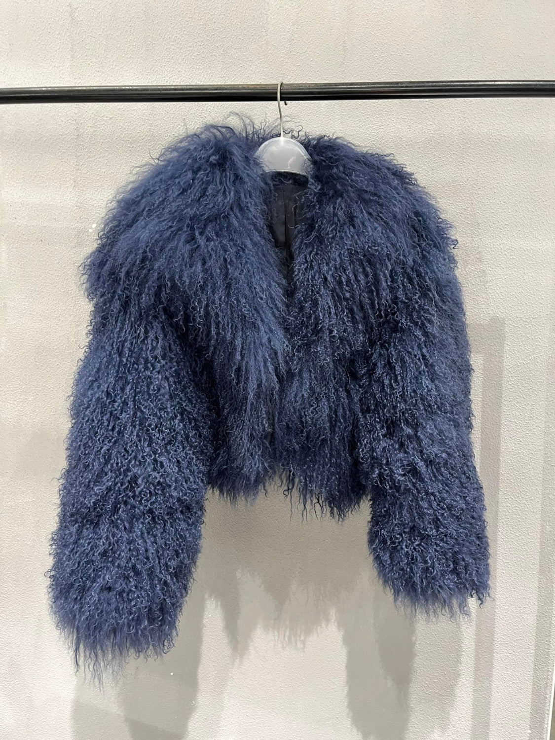 Beach Sheepskin Solid Color Fluffy Casual Long-Sleeved Fur #171746