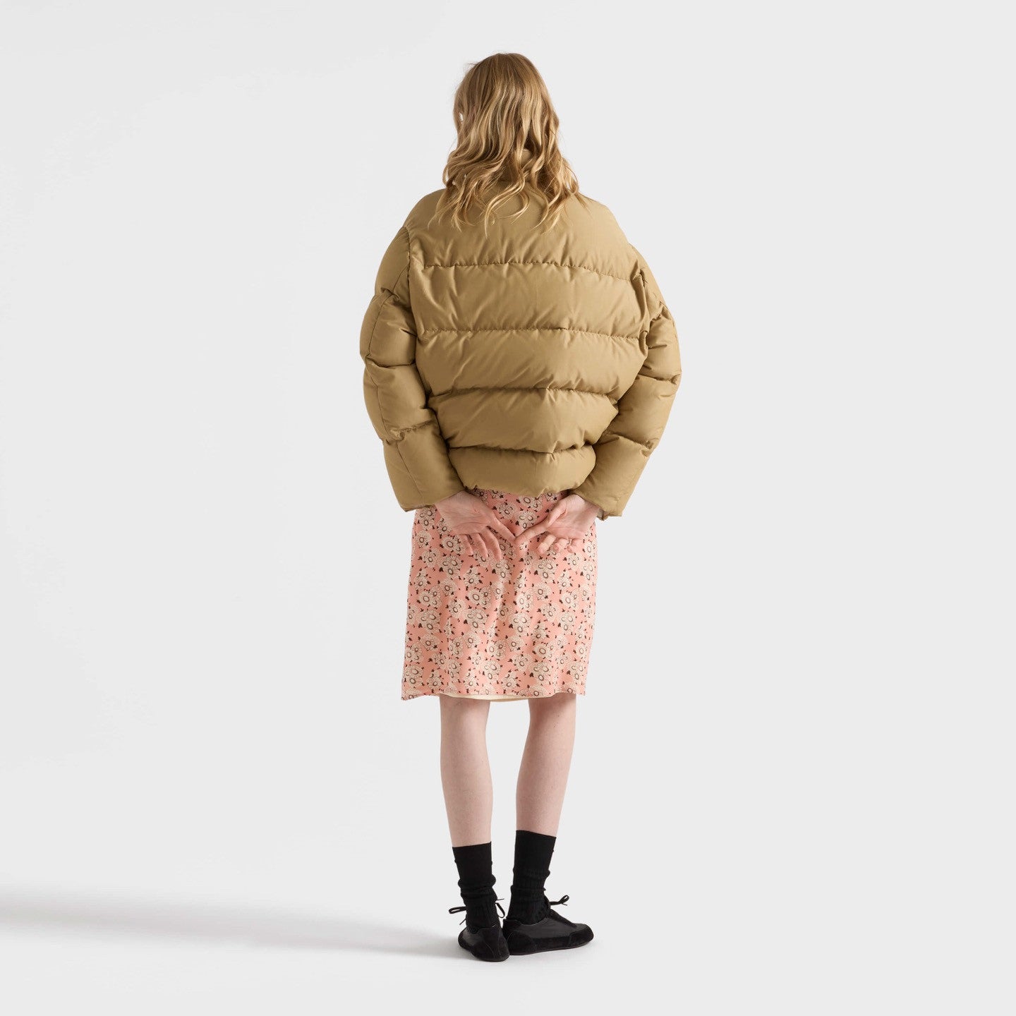 Prada Brown Down Filled Technical Puffer Jacket #333729