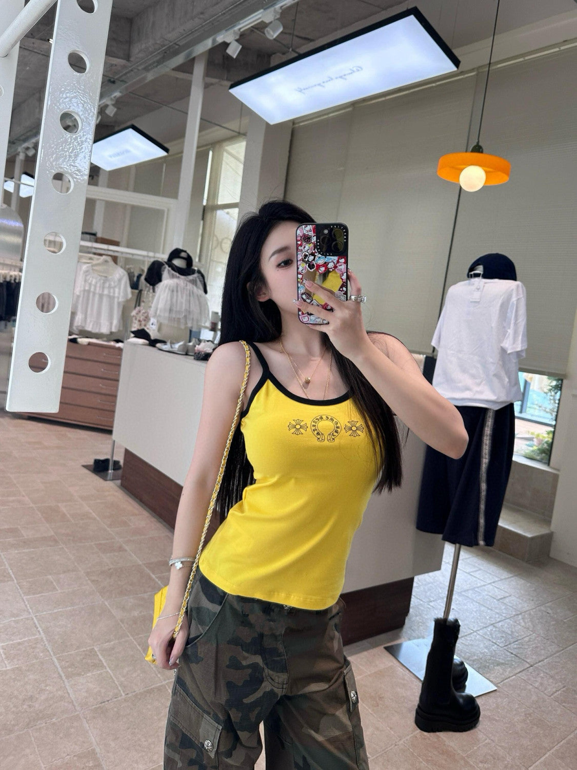 Chrome Hearts Women's Summer Fashion Casual Solid Color Logo Pattern Printed Pullover Tank Top Vest #78336