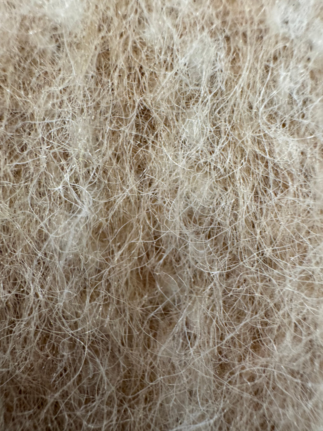 Chanel Jacket Skirt Mohair Wool Beige White #334402