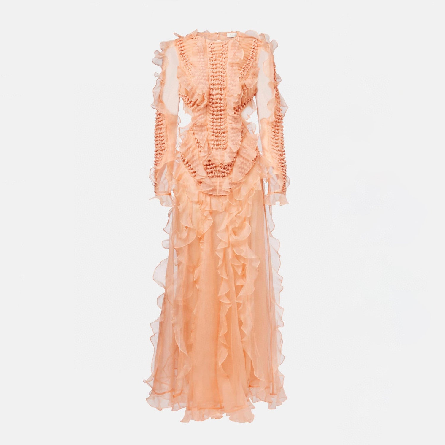 Zimmermann Women's Spring/Summer Fashion Casual Solid Color Knit Long Sleeve Dress Long Dress #78889