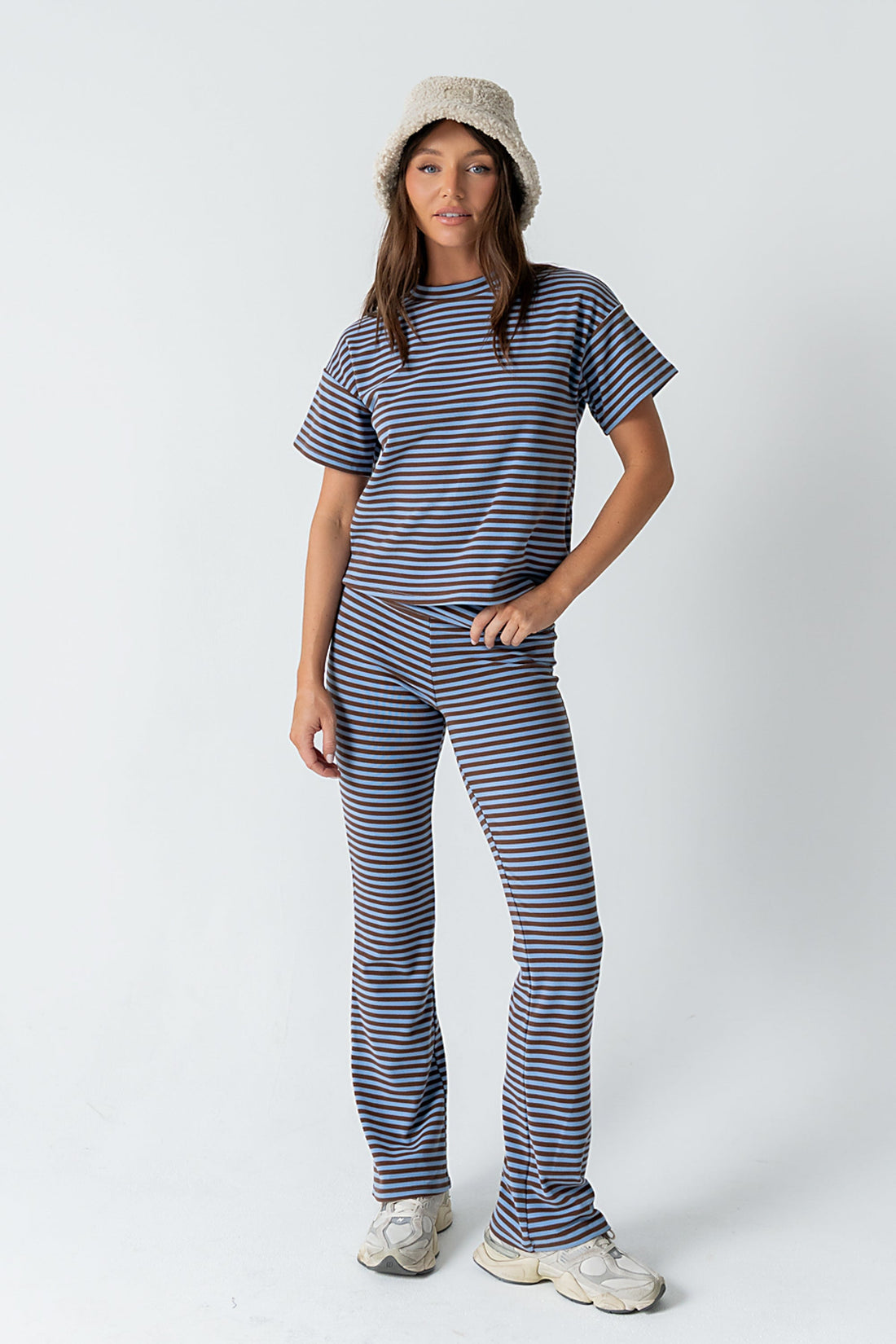 Jannet Striped Top in Blue