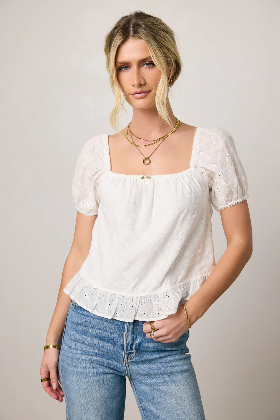 Olivia Embroidered Blouse