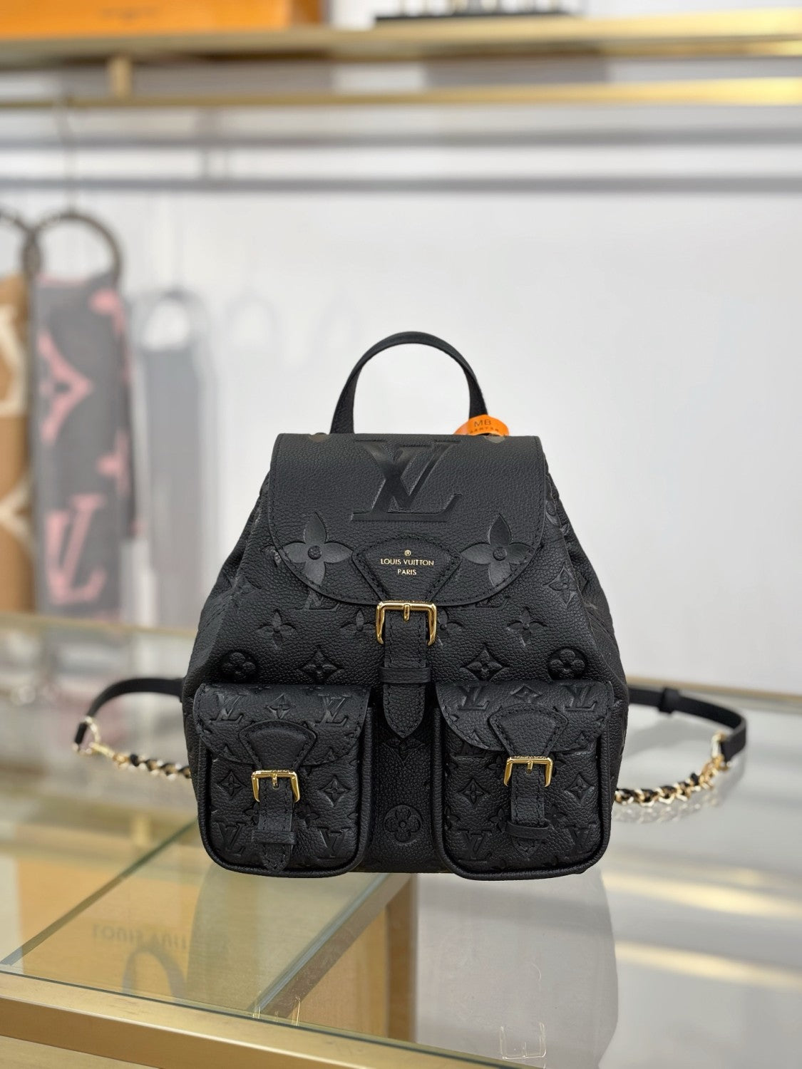 LOUIS VUITTON Backup Monogram Empreinte Leather Handbags M15113 #380055